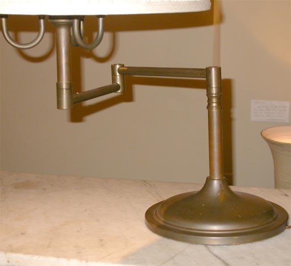 Late 19th/Early 20th Century American Swing-Arm Lamp