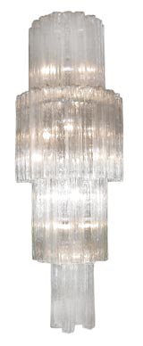 Glass Tiered Chandelier