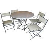 Antique Iron table and chairs