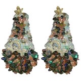 French Rock Crystal pair of sconces