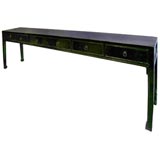 Chinese Black Lacquer Console Shanxi Provence