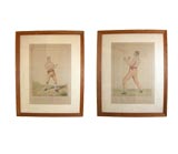 19th Century Prints Of Boxers Nicely Matted and Framed