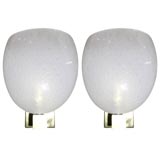 pair of murano glass sconces