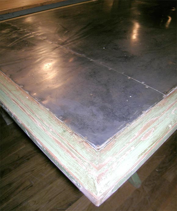 Zinc top table