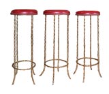 Set of three stools by Bagues