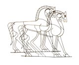 Federick Weinberger Wire Horse Sculptures