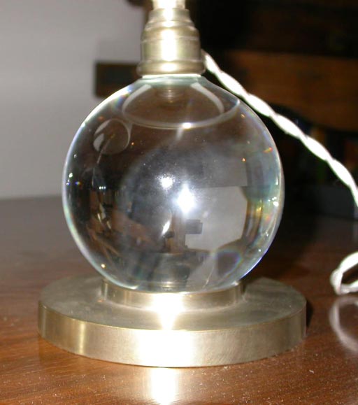 Adnet & Baccarat Deco Lamps