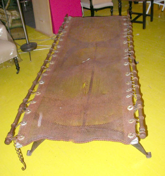 19th Century 19th century Iron Sahara cot
