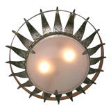 Spanish Gilt Iron Ceiling Fixture