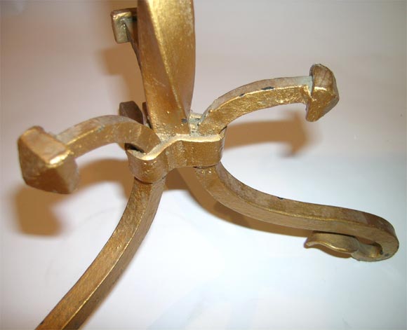 Pair of Spanish Gilt Iron End Tables