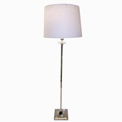 Nickel floor lamp