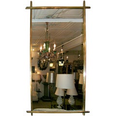 French 19th C gilt wood mirror