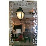 Frameless etched mirror