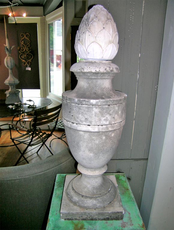 Pair of Marble Finials