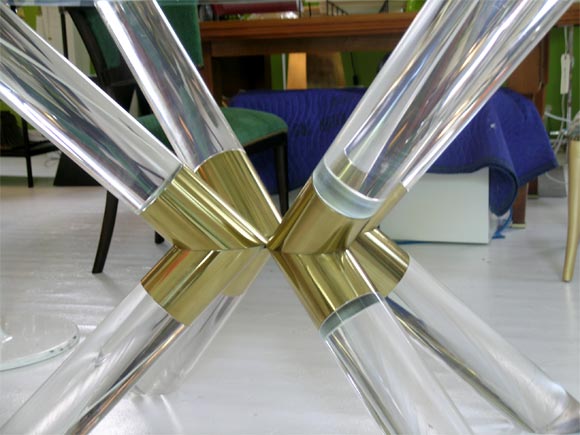 Charles Hollis Jones Lucite Dining Table