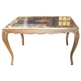 Small French mirror top coffee table