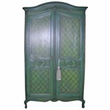 Painted Loius XV style armoire