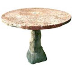 French Faux Bois Garden Table 1