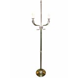French bronze lamp with fish double arms