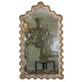 Silver Leaf Scalloped Frame Mirror