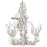 White Iron "Coral-look" Chandelier