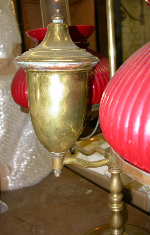 20th Century Brass student's lamp