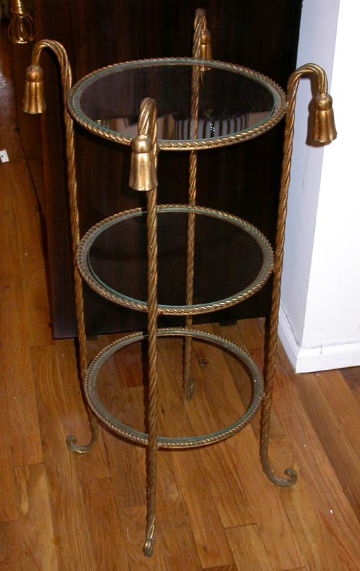 Three-tier side table