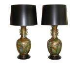 pair of vintage Italian lamps