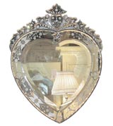 Heart Shaped Venetian Mirror
