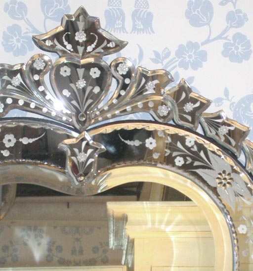 Contemporary Heart Shaped Venetian Mirror