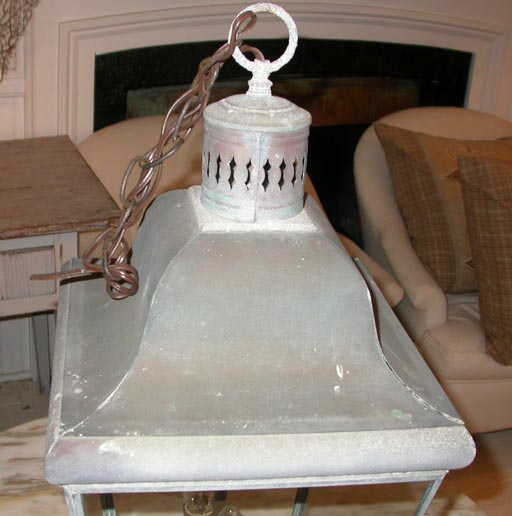 Hanging tole Lantern