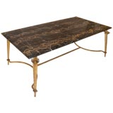 coffee table  with marble top