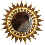 round sunburst mirror