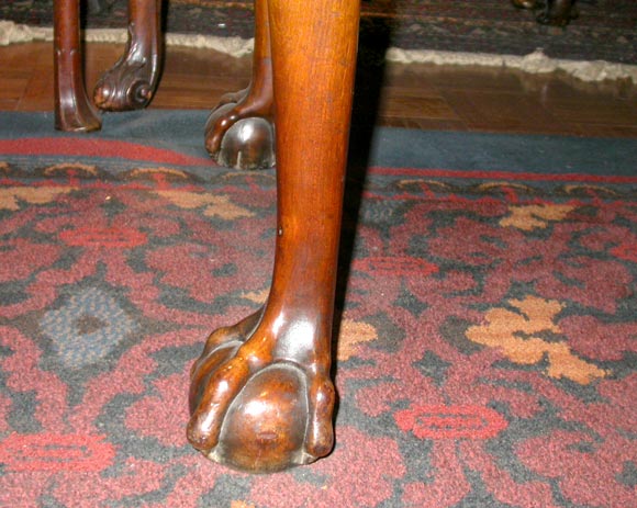 Irish Georgian Mahogany Marble Topped Console Table 1