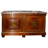French Louis Phillippe Rosewood Chest with Marble Top.
