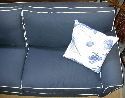 blue slipcover sofa