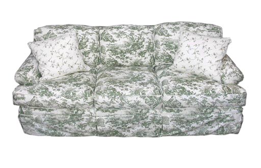 Highland House Emily  Green Toile Sofa