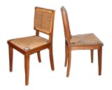 Six  French Rush Chairs