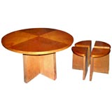 Retro Coffee table and matching nest tables by Suzanne Guiguichon