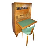 Vintage Writing desk and matching chair by Suzanne Guiguichon