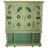 Unusual Decorated Brittany Armoire