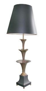 Unusual Three-Tiered Metal Lamp Unusual Three-Tiered Metal Lamp