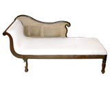 Caned Back Chaise