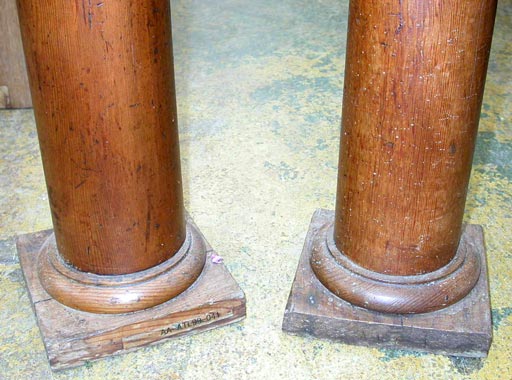 Pair of Wooden Columns