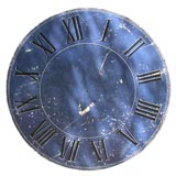 Used metal table top as clock