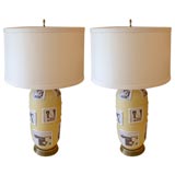 Pair of Guido Gambone Table Lamps
