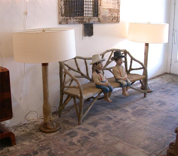 Italian Camel Leg Floor Lamp