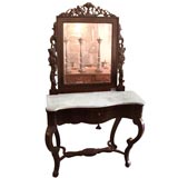 Spanish Console Table w/ Mirror