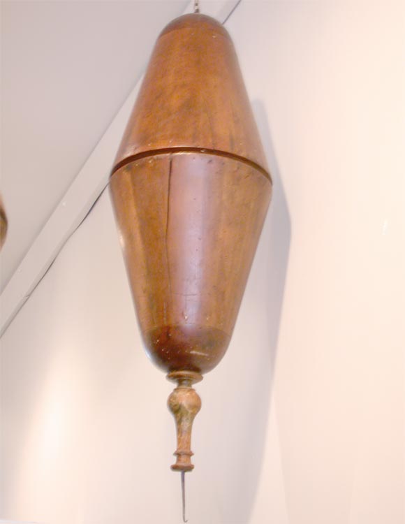 N. Italian Wood Spinning Decorative Tops