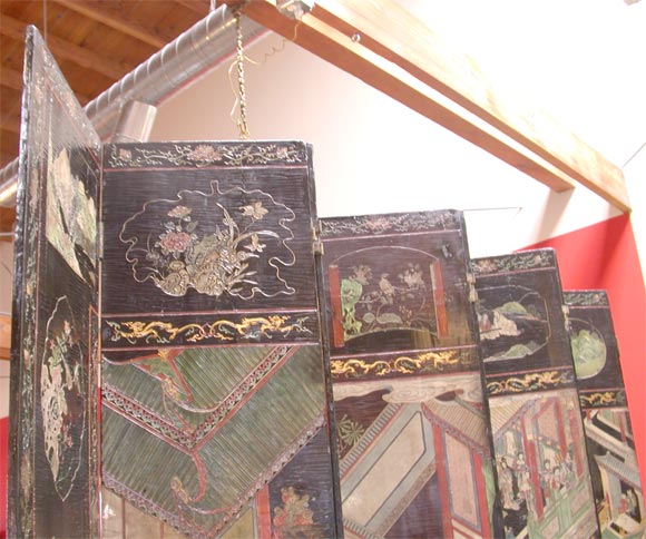 Chinese Twelve Panel Screen 3
